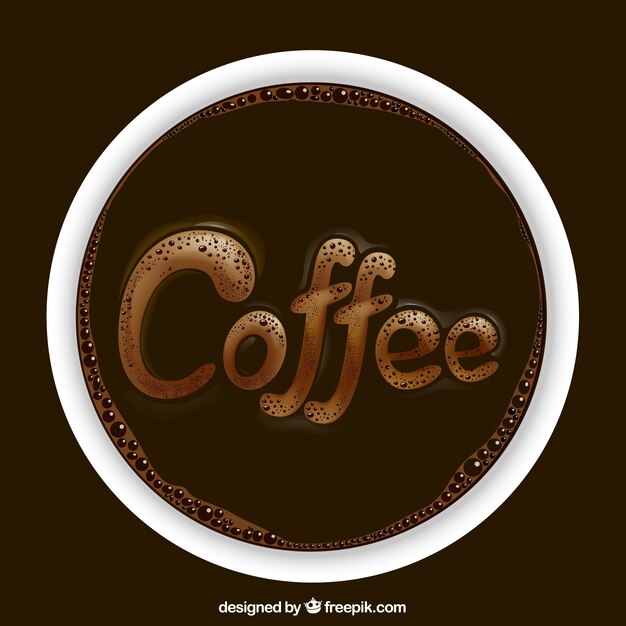 Logo de café realista