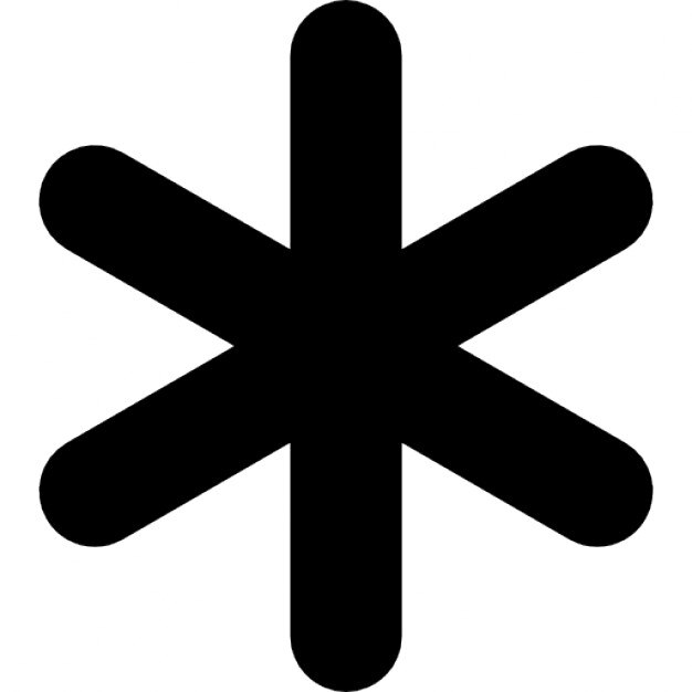 asterisk symbol icon ago