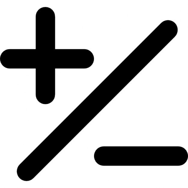 minus plus slash icon signs mathematical basic symbol sign mathematics maths symbols math freepik ago years vectors icons 1074 eps