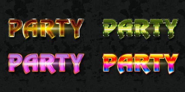 free photoshop party text style_55 292934226