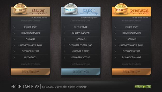 Pricing Psd Vectors, Photos and PSD files | Free Download