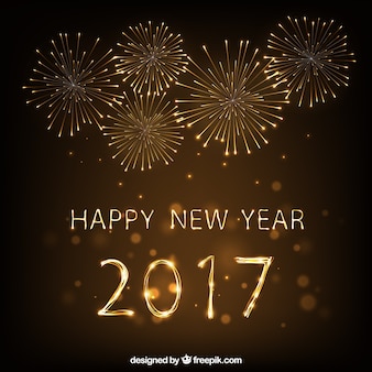 Happy New Yeark 2016 Fireworks Contexte