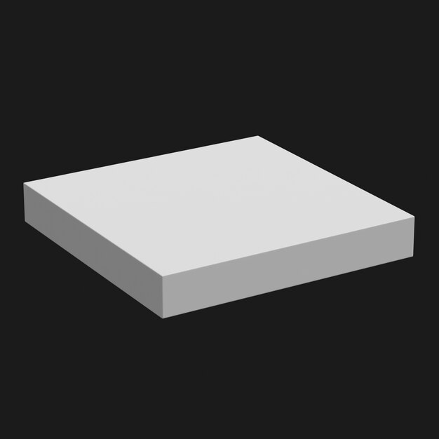 Basic Cubic Podium 001 3D Model