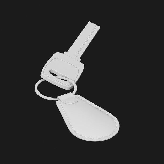 Leather Keychain 002 3D Model – Free Download