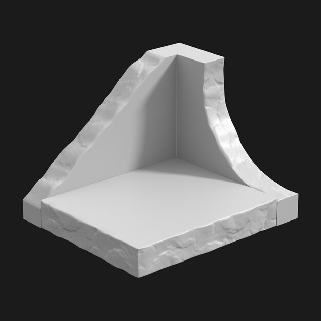 Stone Podium 001 3D Model