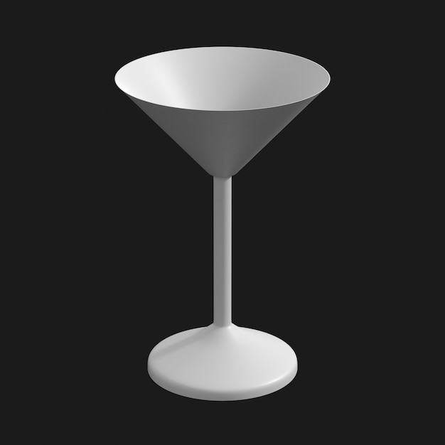 Martini Glass 002 3D Model – Free Download