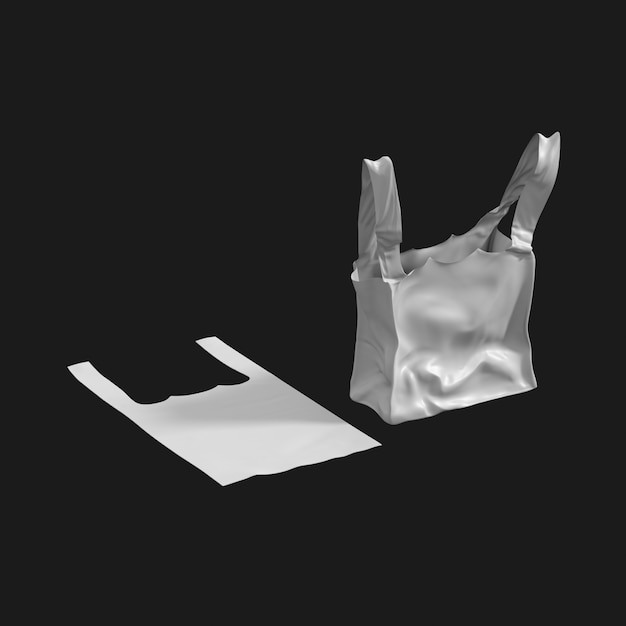 Grocery Bag 001 3D Model: High-Quality Free Download