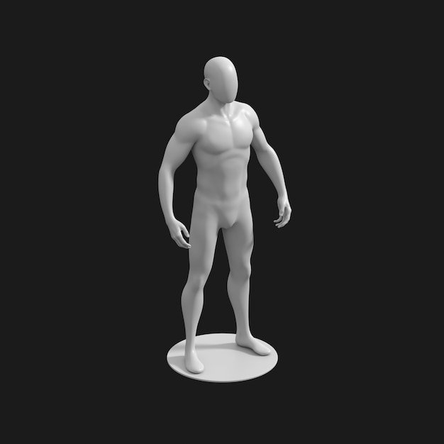 Male Mannequin 001 3D Model – Elevate Your Exhibits