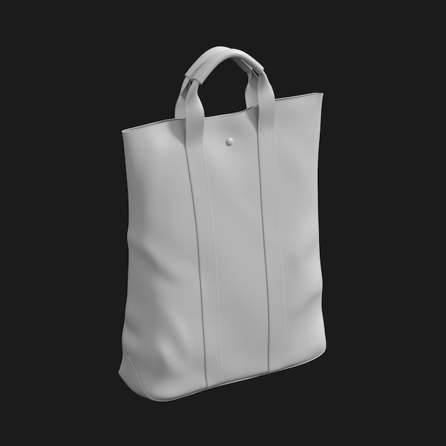 Men Shopping Bag 001 3D Model – Free Download