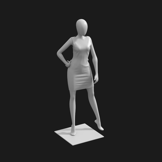 Stylish Short Dress 001 3D Model – Free Download