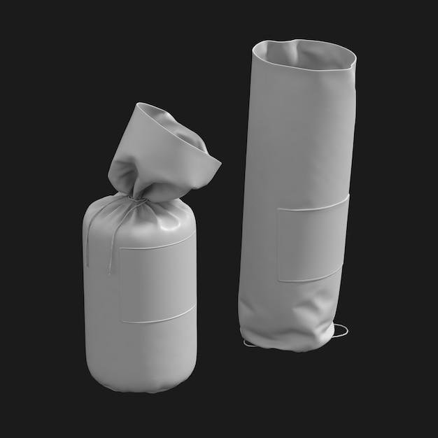 Duvet Drawstring Bag 001 3D Model – Free Download