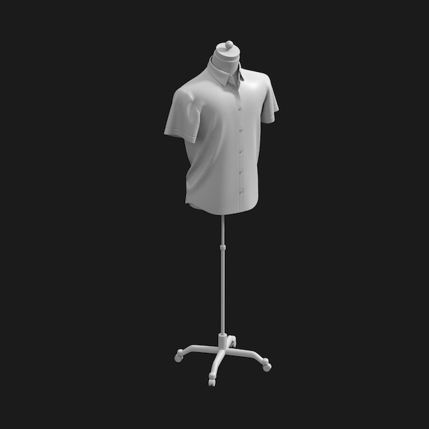 Men Short Sleeve Shirt 001 3D Model – Free Download