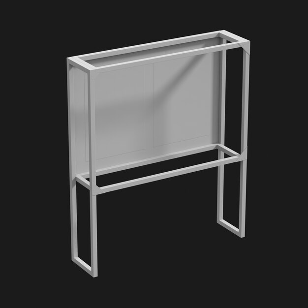 Free Download – Exhibition Stand 001 3D Model – HD Stock Images