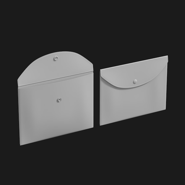 High-Quality Free Download: Envelope Folder 001 3D Model