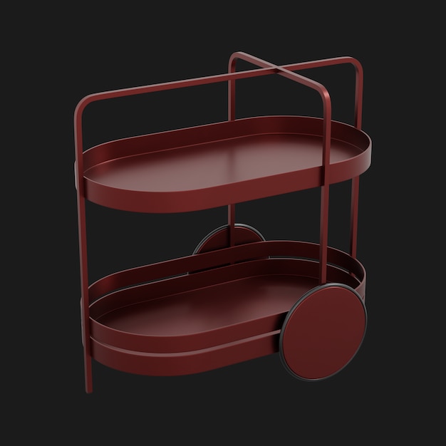 Bar Cart 003 3D Model