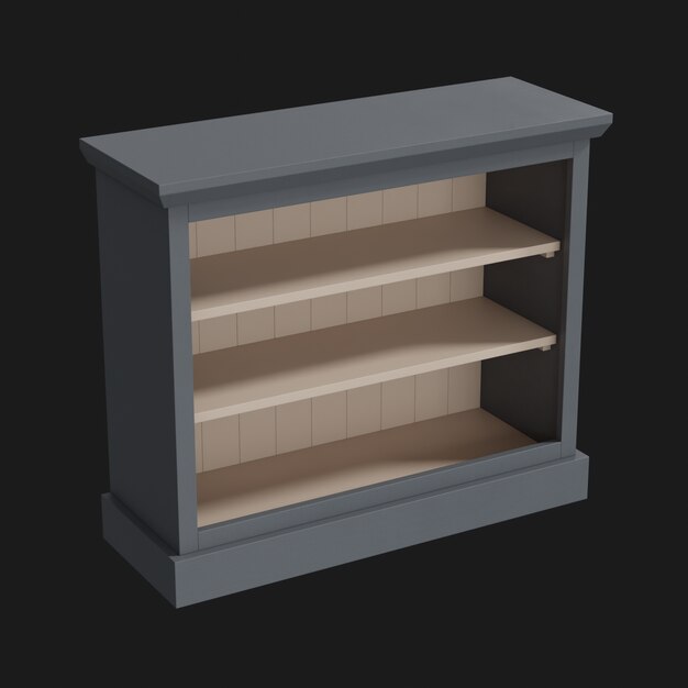 Bookcase 004 3D Model
