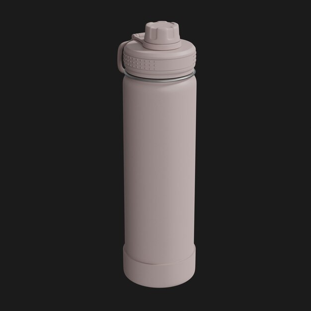 Sleek Minimal Water Bottle with Water Leak Proof Lid 3D model 3D printable