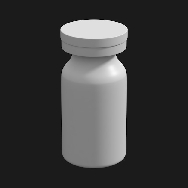 Medicine Vial Bottle 001 3D Model – Free Download