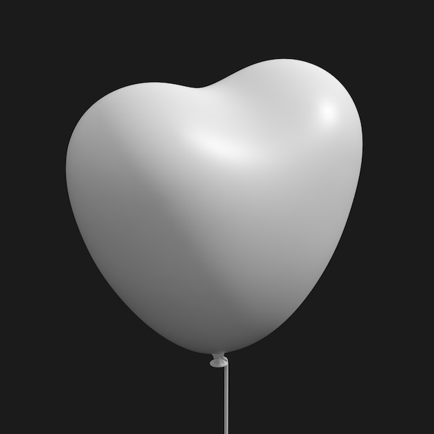 Heart Shaped Balloon 001 3D Model – Free Download