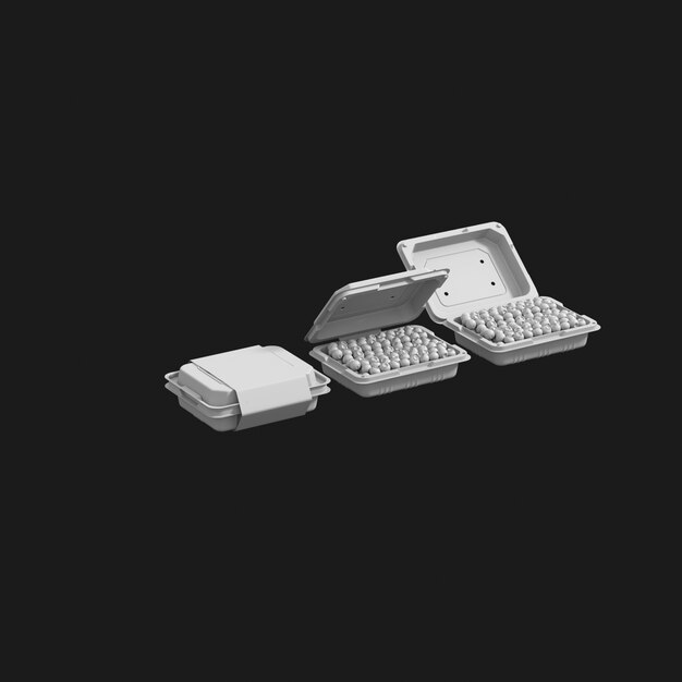 Fruit Container 001 3D Model: A Free Downloadable Template
