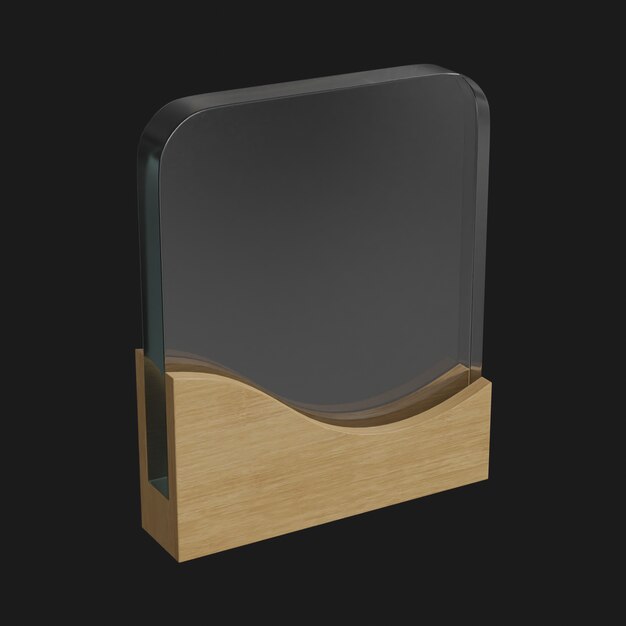 Award 027 3D Model – Free Download | Glass, Crystal, Wooden Award, Trophy