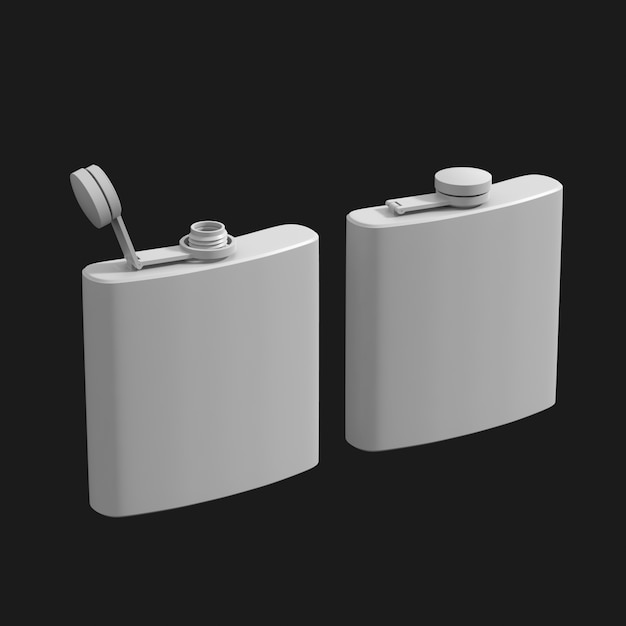 Liquor Flask 001 3D Model – Free Download