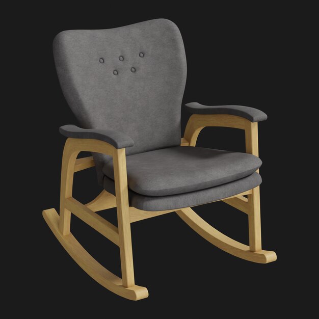 Rocking Chair 021 3D Model