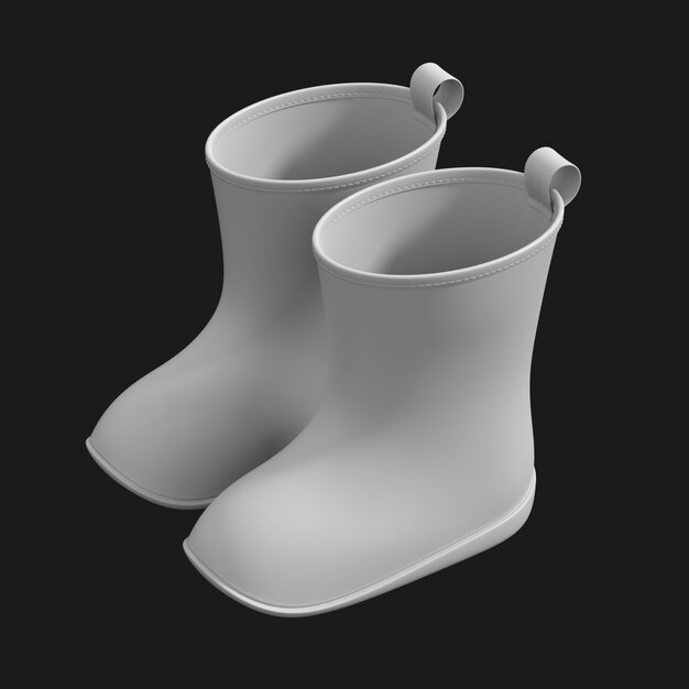 Kids Boots 001: Free 3D Model for Download – HDStockImages