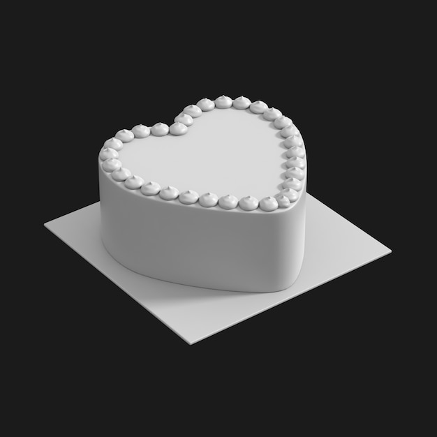 Get the Heart Cake 001 3D Model for Free