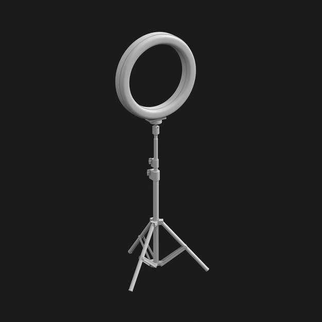 Download Free LED Ring 001 3D Model | High-Quality 3D Model for LED Ring, LED Light, LED Lamp, and Photography | FBX, OBJ Files