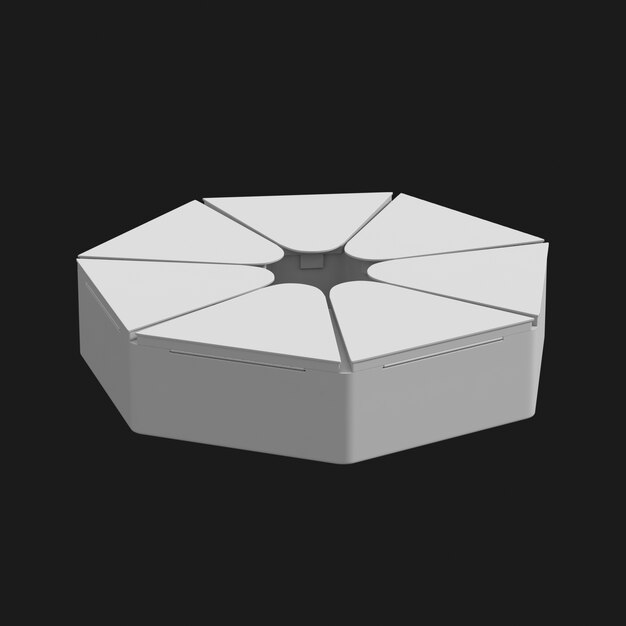 Download Free Heptagonal Pill Box 001 3D Model | HD Stock Images