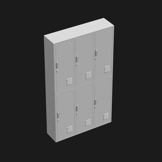 Get Free Download of Locker 002 3D Model – Organize Your Space Efficiently