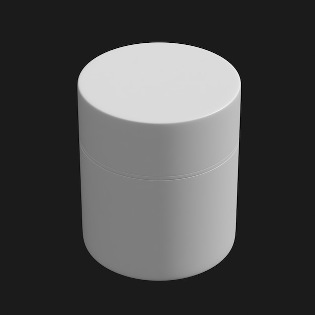 Jar 007 3D Model – Download Free Jar, Cream Jar, Plastic Jar, Pill Jar, Packaging 3D Model