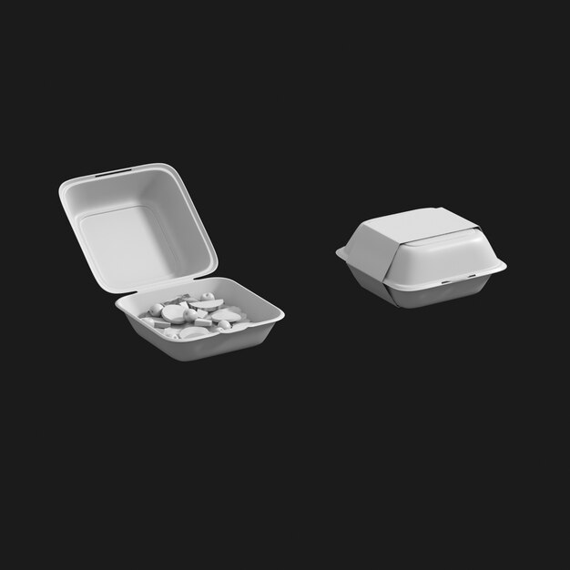 Download Free 3D Model – Food Container 006