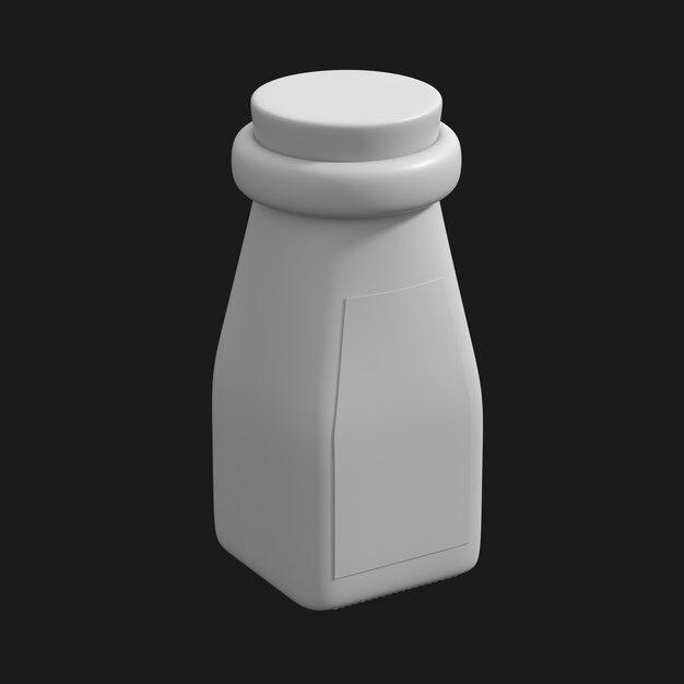 Mineral Salts Bottle 001 3D Model – Free Download