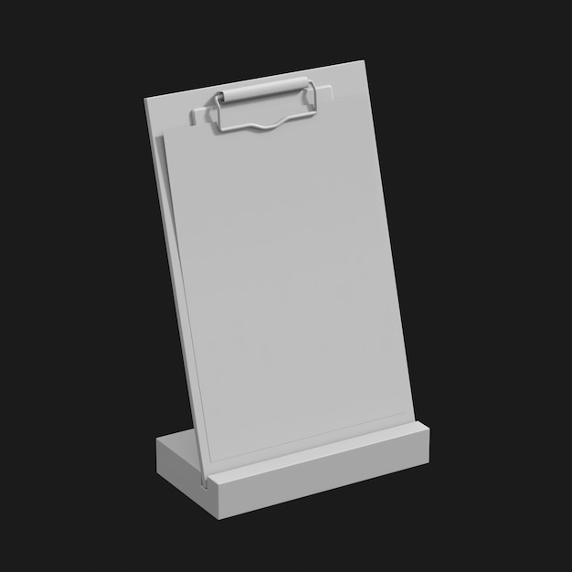 Table Stand with Clip 001 3D Model – Free Download