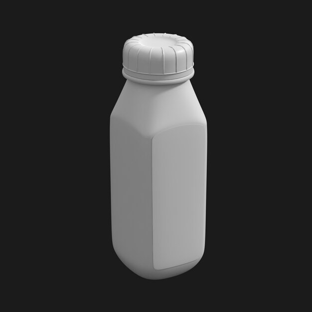 Iced Coffee Bottle 001 3D Model – Free Download
