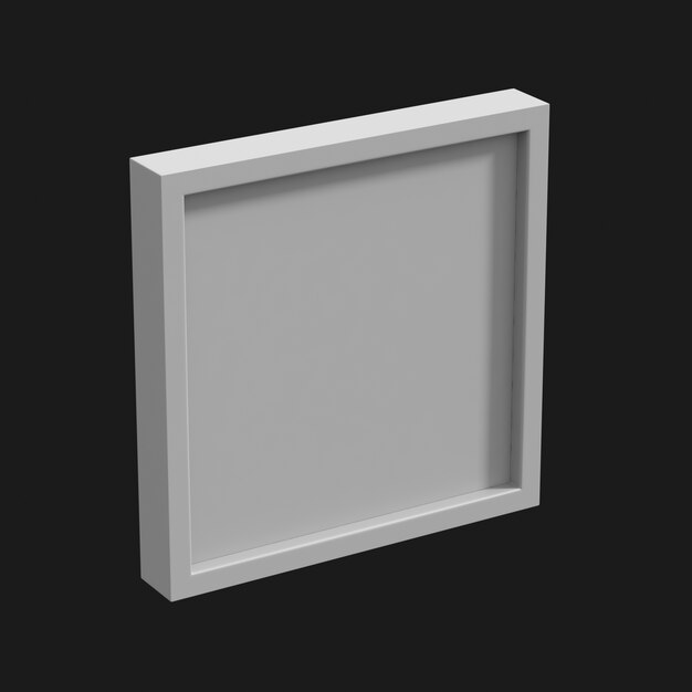 Metallic Frame 001 3D Model – Free Download