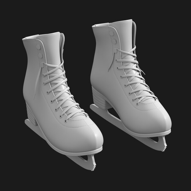 Download a Free 3D Model of the Ice Skate 001