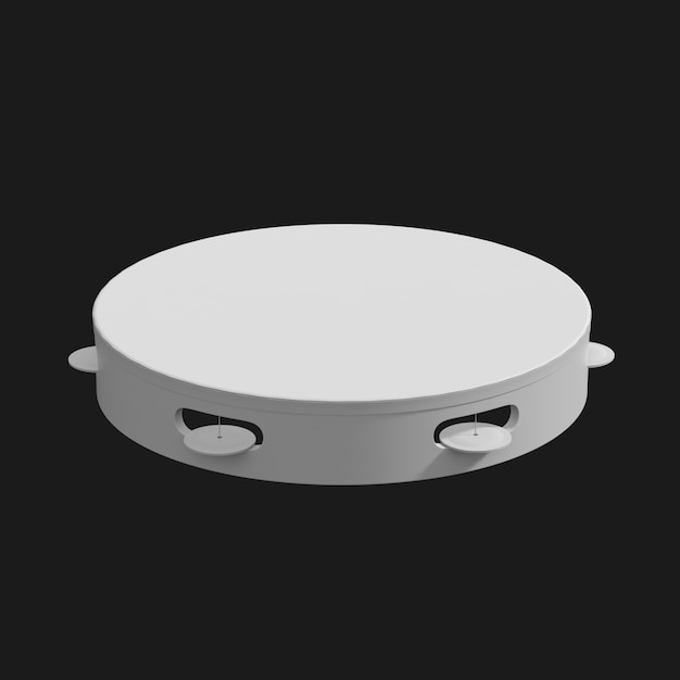 Handheld Tambourine 001 3D Model – Download for Free