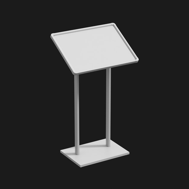 Menu Stand 001 3D Model – Free Download