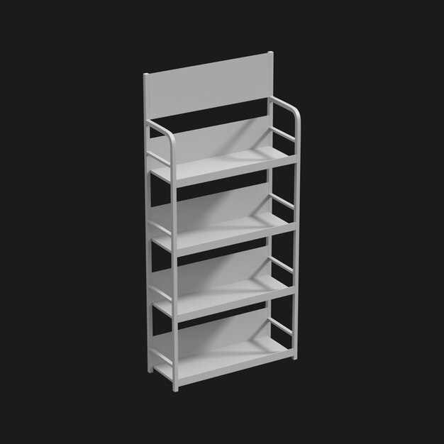 Metallic Stand 001 3D Model – Elevate Your Exhibitions with a Striking Display