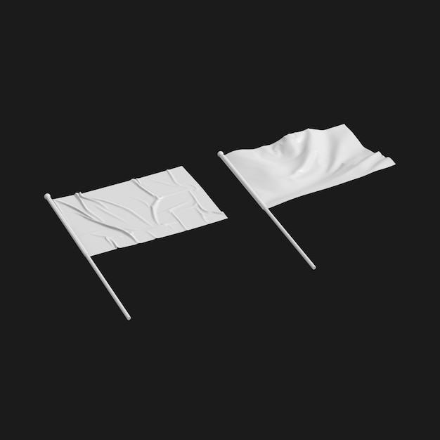 Free Download: Flag 002 3D Model | High-Quality Flag with Stick for Your Projects