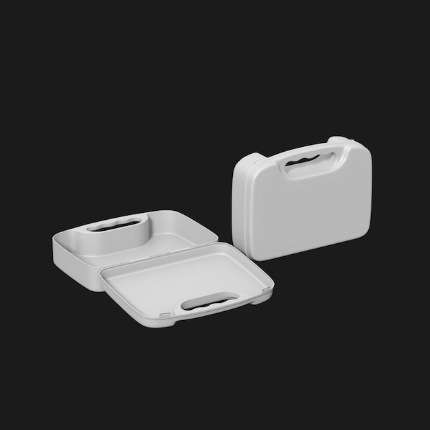 Download Free First Aid Kit 001 3D Model – High-Quality 3D Model of Medical Supplies