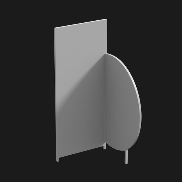 Two Shapes Backdrop 001 3D Model