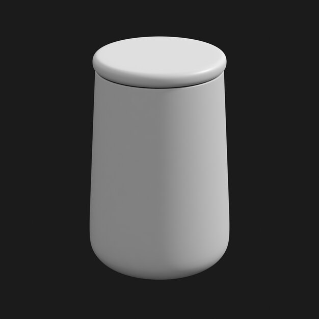 Download Free Large Kitchen Canister 001 3D Model