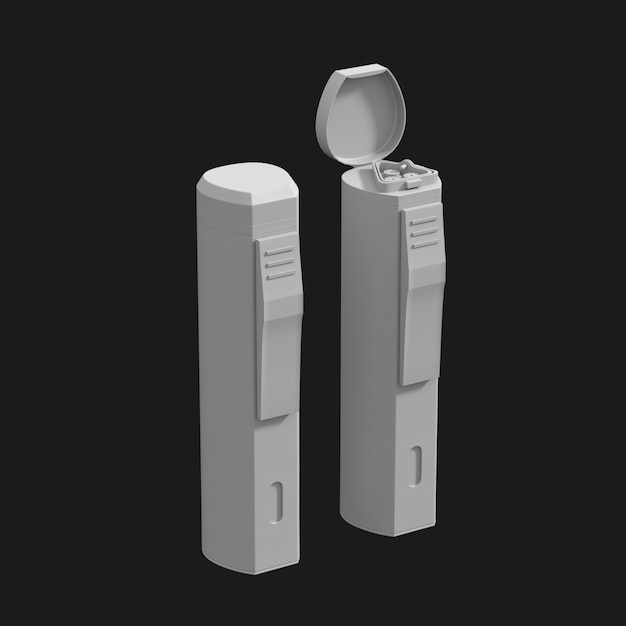 Free Download – Lighter 002 3D Model – High-Quality Metallic Candle Lighter