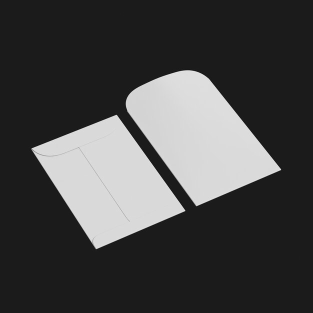 Download Free Envelope Small 001 3D Model – Paper Envelope Stationery