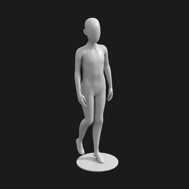 Download Free 3D Model: Girl Gymnastic Uniform 001