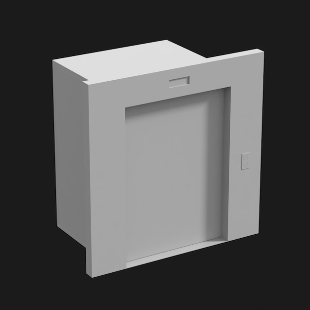 Download Free Elevator 001 3D Model for Elevator Door, Wall, and Exterior Designs